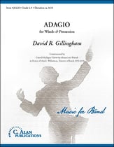 Adagio for Winds & Percussion Concert Band sheet music cover